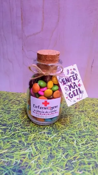 Potinho com Coloreti (doces)- Enfermagem