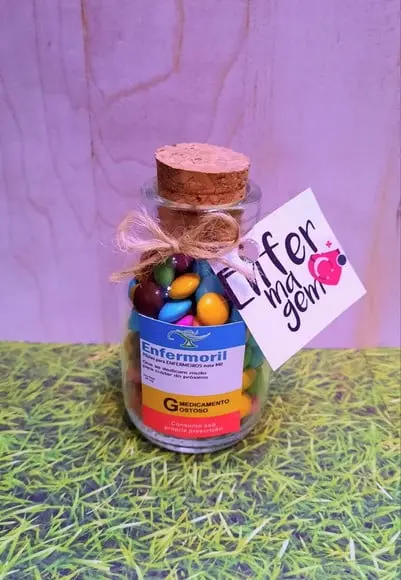 Potinho com Coloreti (doces)- Enfermagem