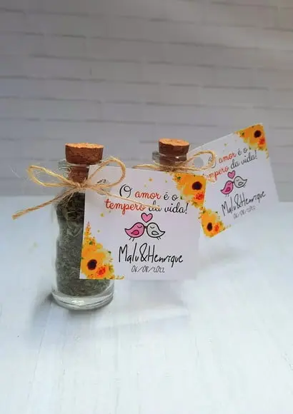 Potinho com Tempero- Lembrancinha Casamento