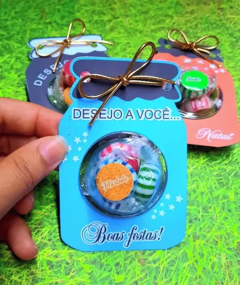 Potinho da Gratidão com Desejos de Boas Festas- Mimo Natal