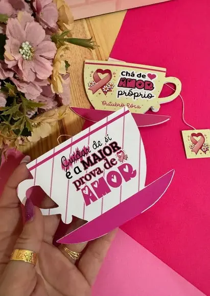 Sachê de Chá- Outubro Rosa