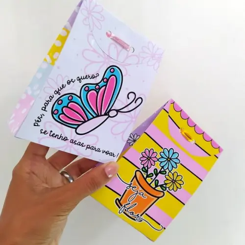 Saquinho com 1 Bombom Sonho de Valsa- Dia da Mulher