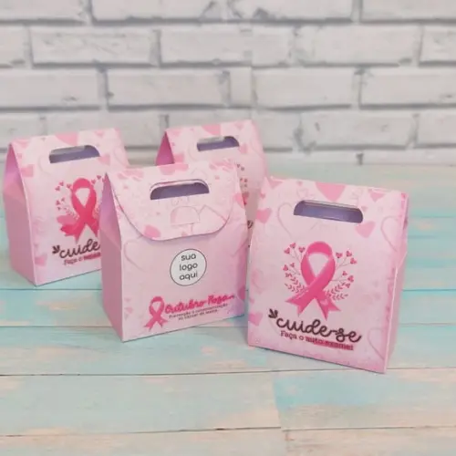 Saquinho com 1 Bombom- Outubro Rosa