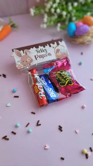 Saquinho com 3 Docinhos- Páscoa
