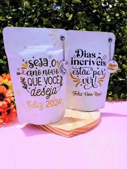 Saquinho com 4 Chocolates- Ano Novo
