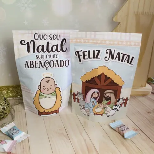 Saquinho com 4 Chocolates- Natal