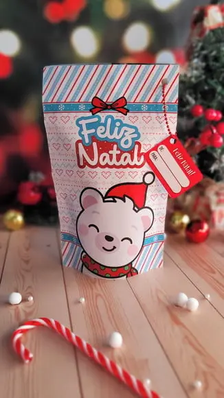 Saquinho com 4 Chocolates- Natal