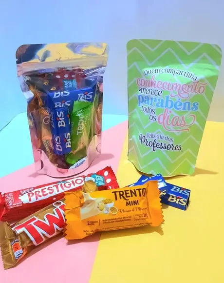Saquinho com 5 Chocolates- Dia dos Professores