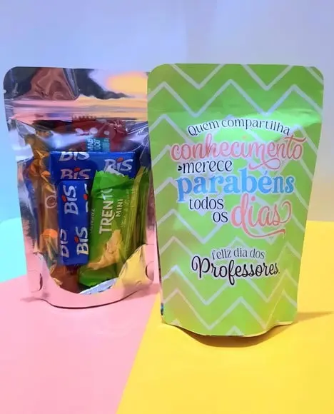 Saquinho com 5 Chocolates- Dia dos Professores