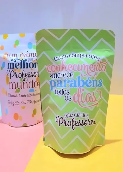 Saquinho com 5 Chocolates- Dia dos Professores