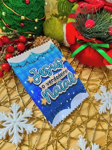 Saquinho com Bombom- Mimo Natal