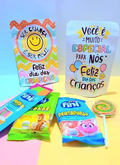 Saquinho com Doces- Dia das Crianças
