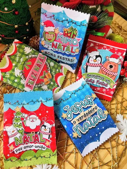 Saquinho com Bombom- Mimo Natal