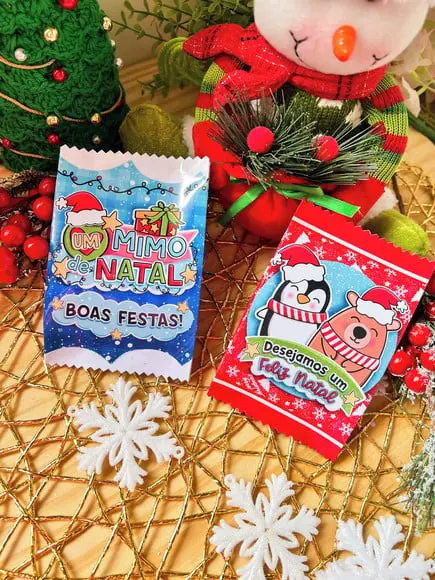Saquinho com Bombom- Mimo Natal