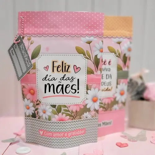 Saquinho com Kit Beleza 5 Itens- Dia das Mães