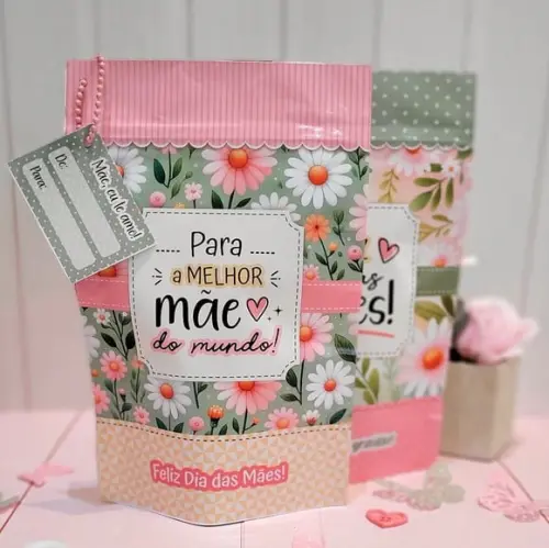 Saquinho com Kit Beleza 5 Itens- Dia das Mães