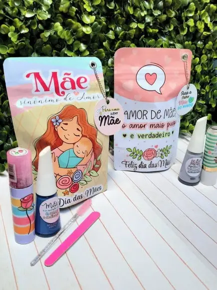Saquinho com Kit Beleza- Dia das Mães