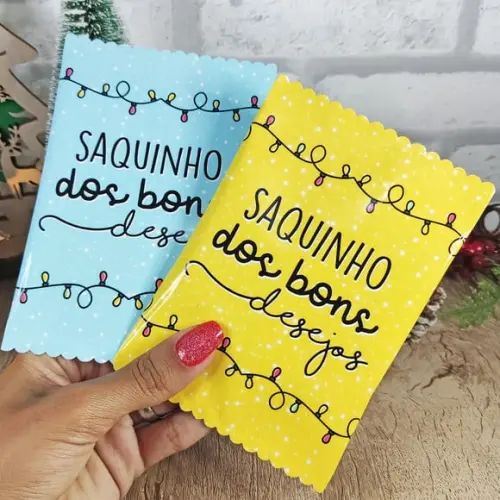 Saquinho de Boas Energias com 6 Balinhas- Natal