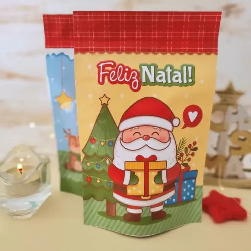 Saquinho Zilok com 4 Chocolates- Natal