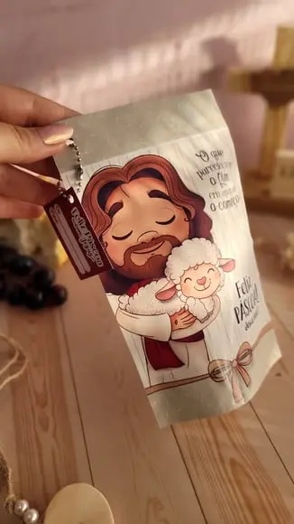 Saquinho Ziplok com 4 Chocolates- Páscoa