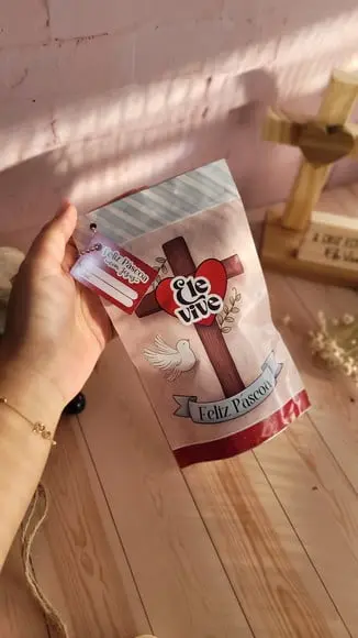 Saquinho Ziplok com 4 Chocolates- Páscoa