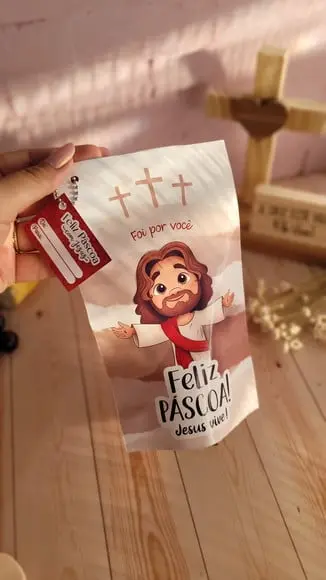 Saquinho Ziplok com 4 Chocolates- Páscoa