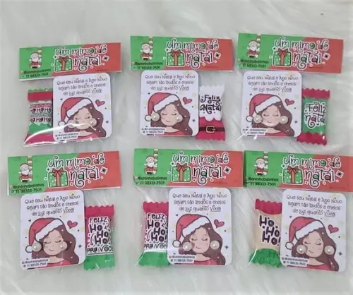 Tag com Brinco e Bis- Natal