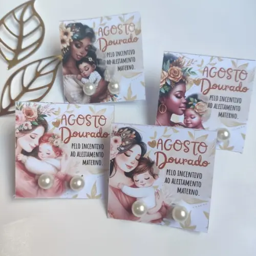 Tag com Brinco- Agosto Dourado