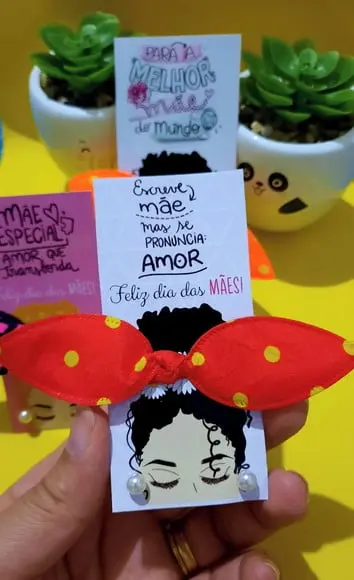 Tag com Brinco e Xuxinha- Dia das Mães