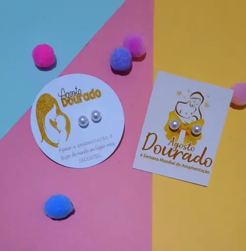 Tag com Brinco- Agosto Dourado