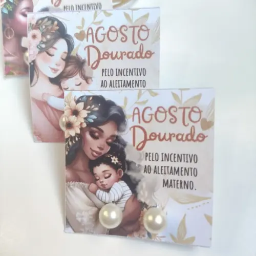 Tag com Brinco- Agosto Dourado