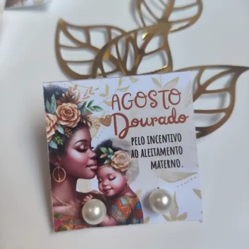 Tag com Brinco- Agosto Dourado