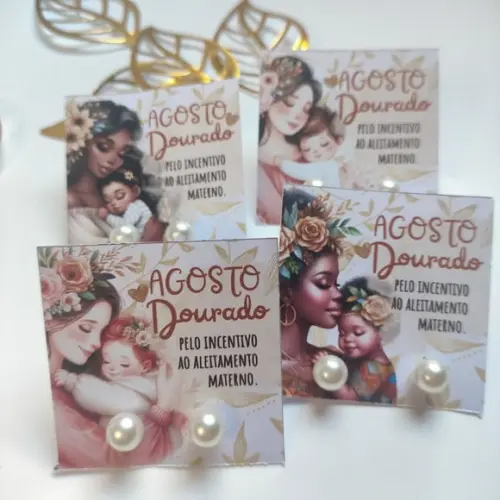 Tag com Brinco- Agosto Dourado