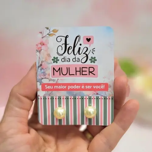 Tag com Brinco- Dia da Mulher