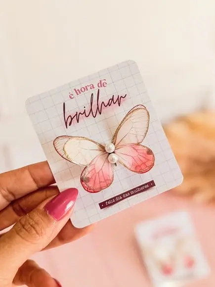 Tag com Brinco- Dia da Mulher