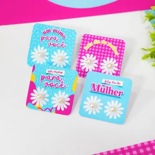 Tag com Brinco- Dia da Mulher