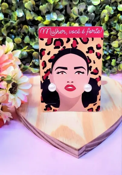 Tag com Brinco- Dia da Mulher
