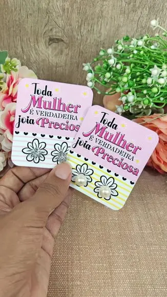 Tag com Brinco- Dia da Mulher