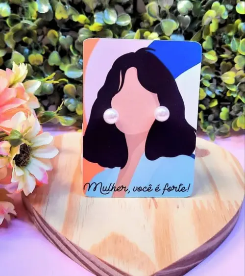 Tag com Brinco- Dia da Mulher