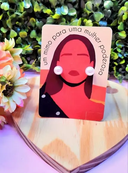 Tag com Brinco- Dia da Mulher