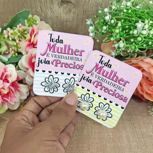 Tag com Brinco- Dia da Mulher