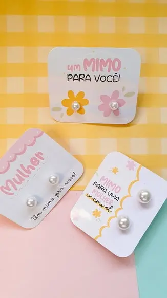 Tag com Brinco- Dia da Mulher