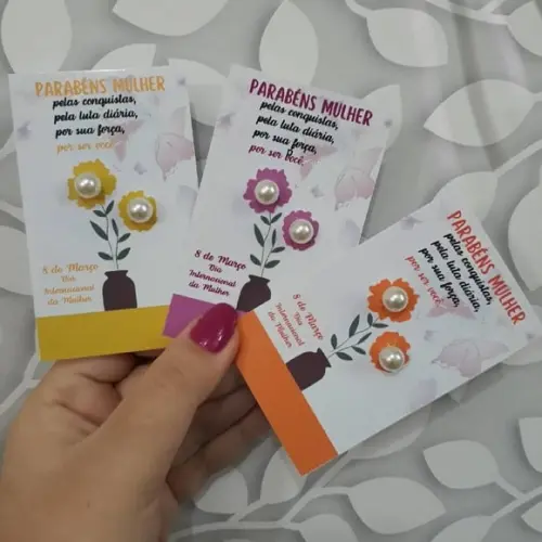 Tag com Brinco- Dia da Mulher