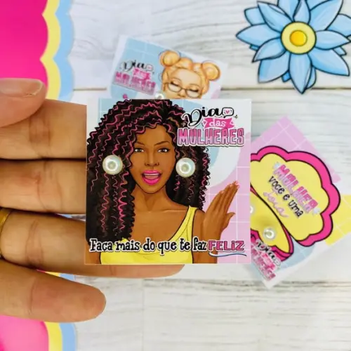 Tag com Brinco- Dia da Mulher