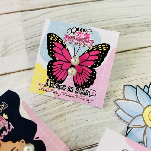 Tag com Brinco- Dia da Mulher