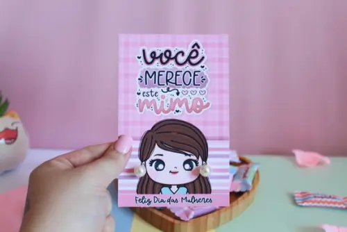 Tag com Brinco- Dia da Mulher