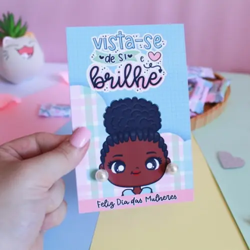 Tag com Brinco- Dia da Mulher