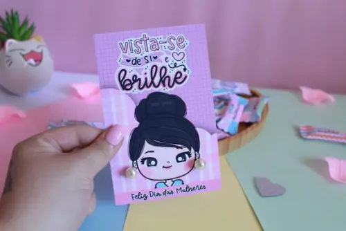 Tag com Brinco- Dia da Mulher