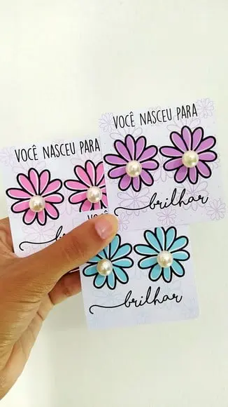 Tag com Brinco- Dia da Mulher