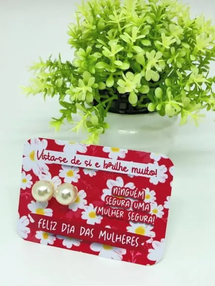 Tag com Brinco- Dia da Mulher